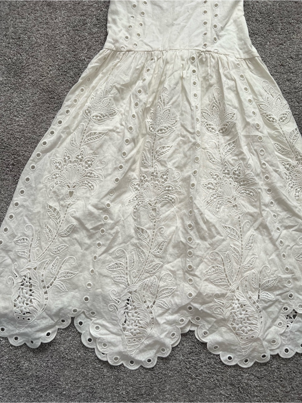 Farm Rio White Off Richilieu Midi Dress NWT - Picture 3 of 13
